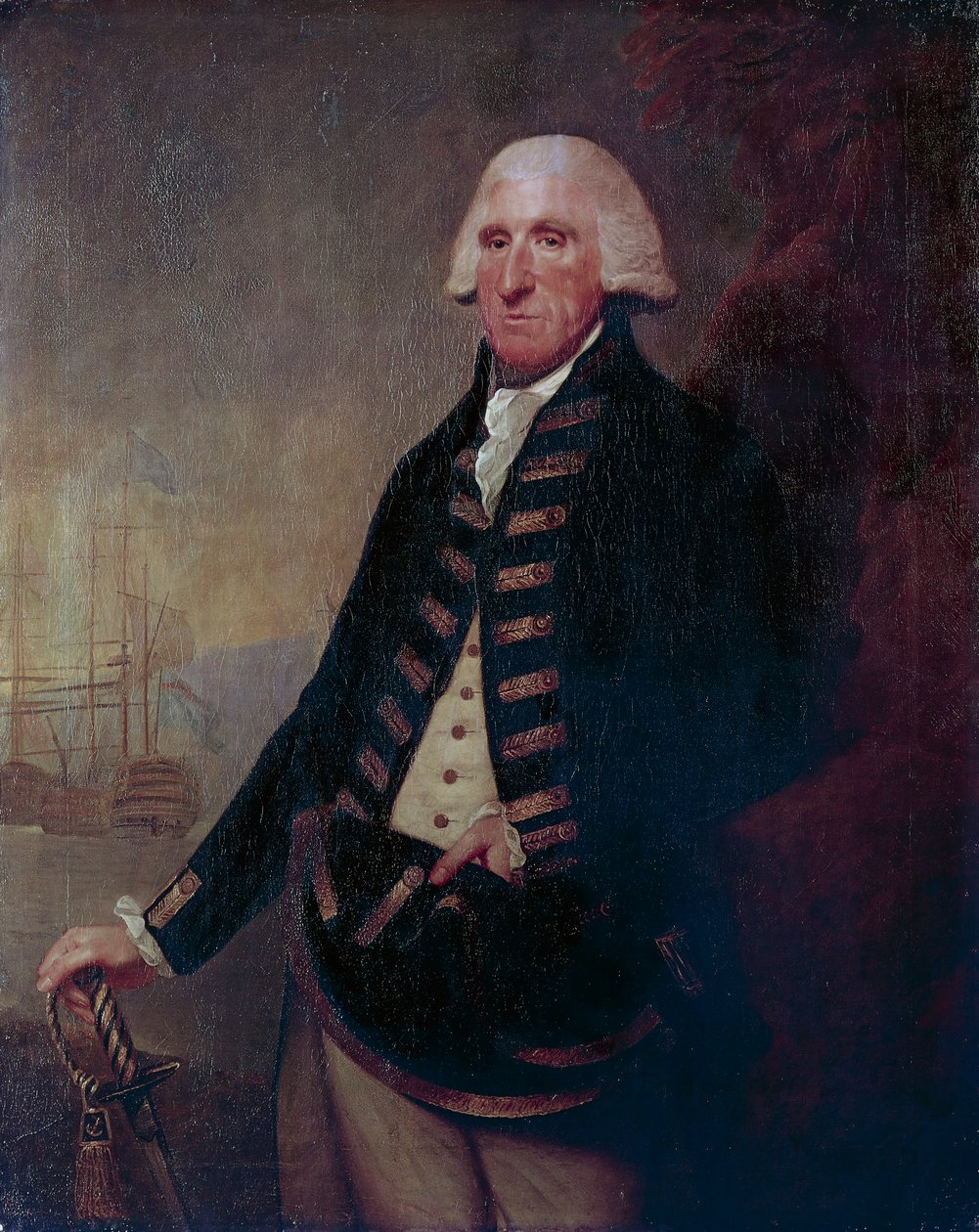 Sir Samuel Hood'un Portresi, I Viscount Hood (Butleigh by Lemuel Francis Abbott