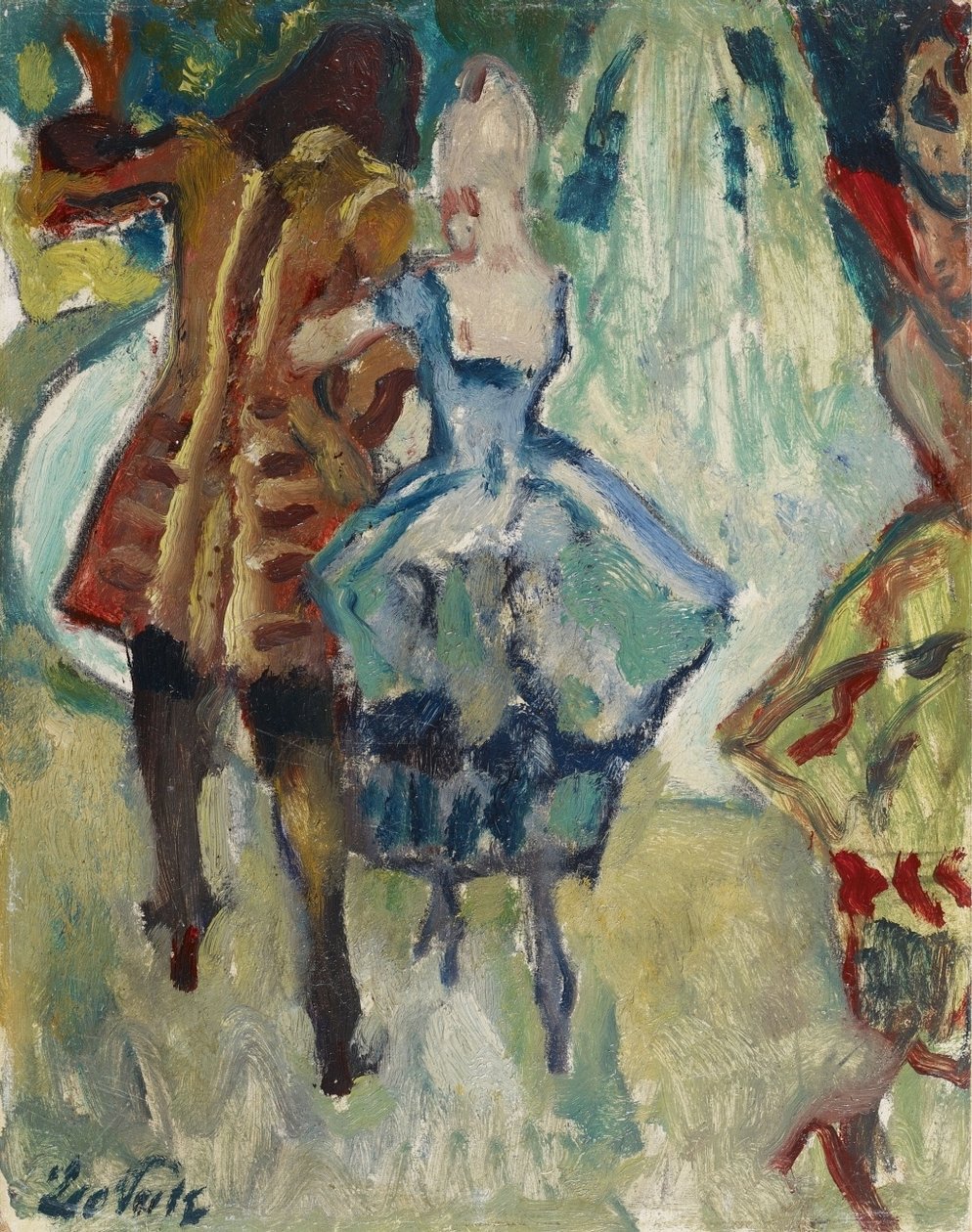 Bahçe partisi, çalışma by Leo Putz