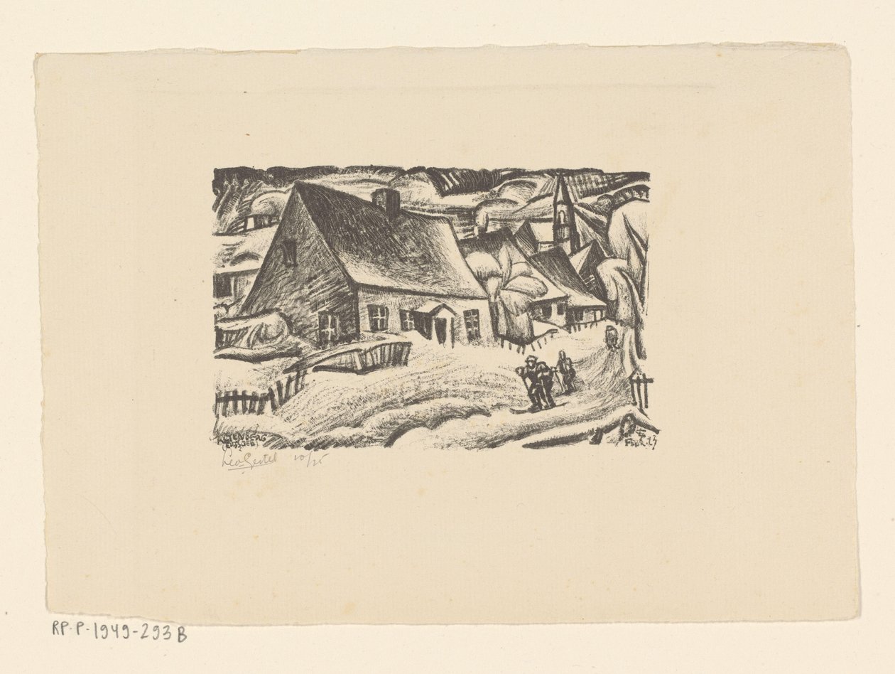 Altenberg (Ertsgebergte) (nesne üzerindeki orijinal başlık) by Leo Gestel (signed by artist)