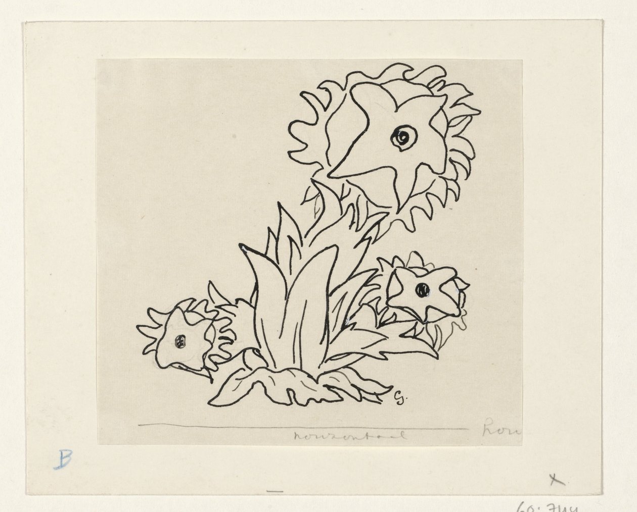 Çiçekler by Leo Gestel (signed by artist)