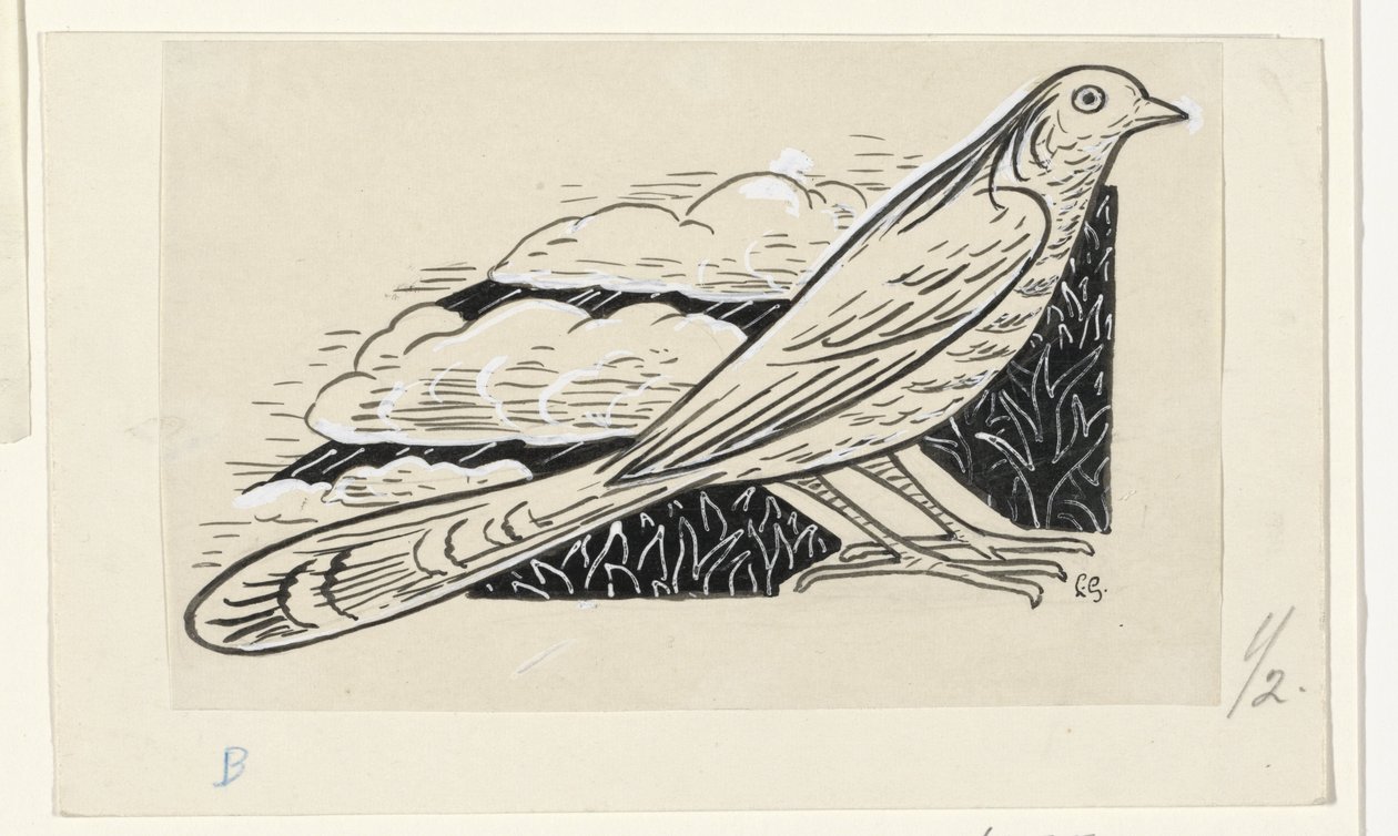 güvercin by Leo Gestel (signed by artist)