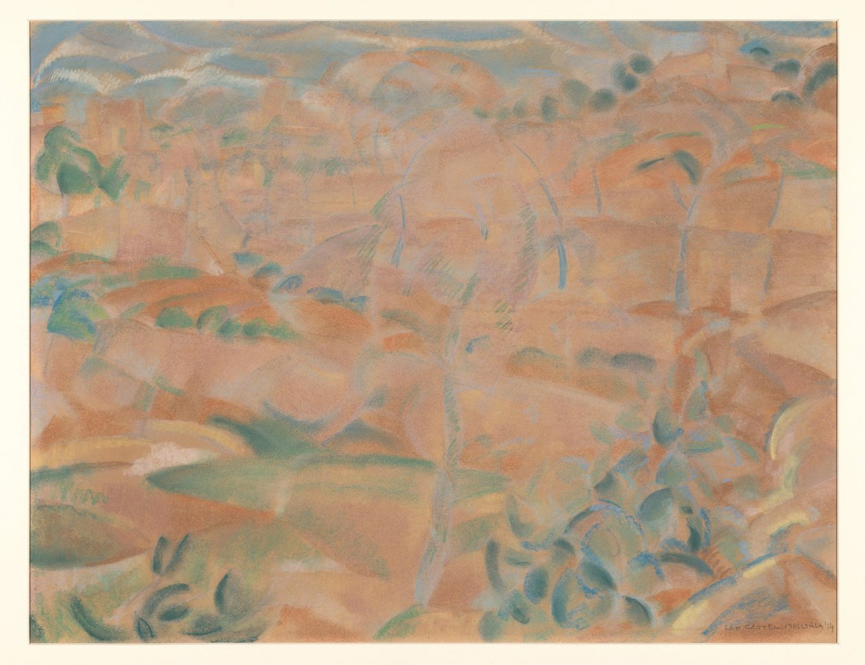 Mallorca'da manzara by Leo Gestel (signed by artist)