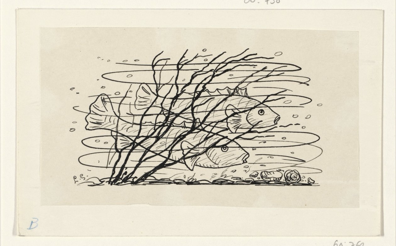 Suda iki balık by Leo Gestel (signed by artist)