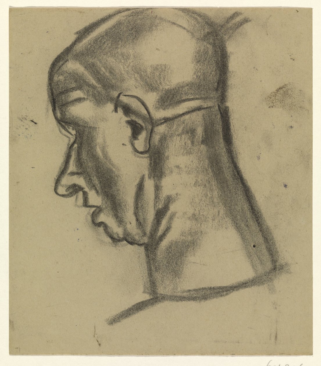 Kel bir adamın kafasının arkası by Leo Gestel