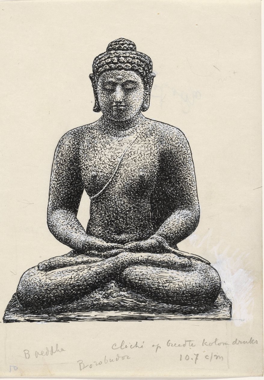 Borobudur'daki Buda by Leo Gestel