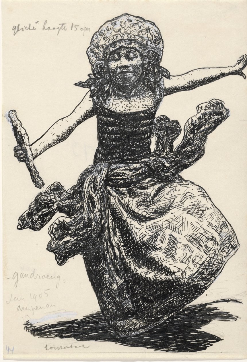 Ampenan'daki Gandrung dansçıları by Leo Gestel
