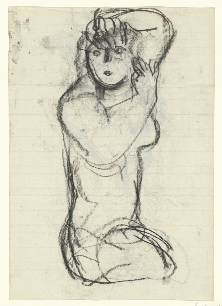 çıplak kadın by Leo Gestel