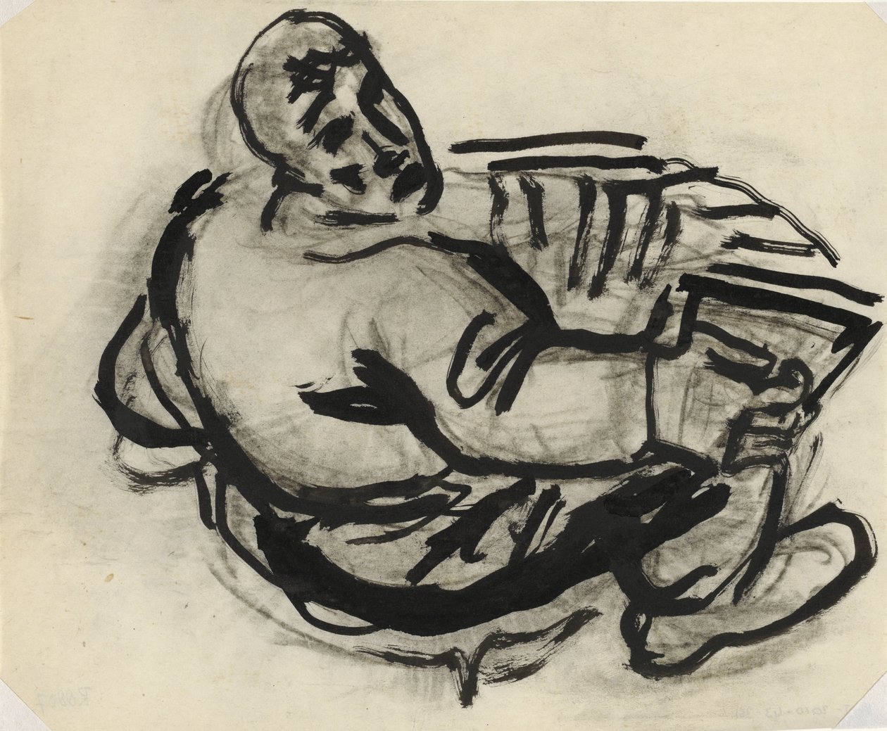 akordeon olan adam Başlıksız by Leo Gestel