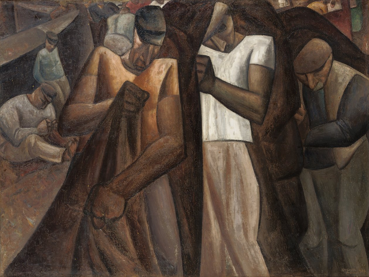 Nettendragers, c.1924 (tuval üzerine yağlı boya) by Leo Gestel
