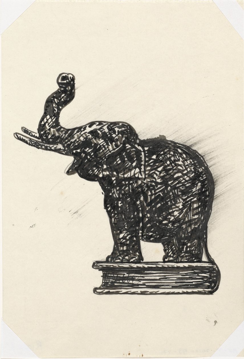 Kitaptaki fil (kroki) by Leo Gestel