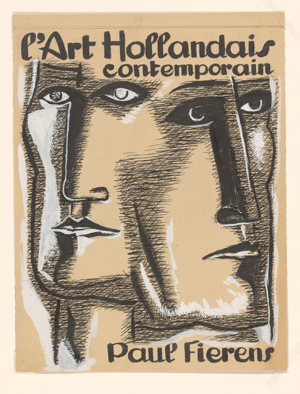 Ontwerp boekomslag Çağdaş Hollanda Sanatı by Leo Gestel