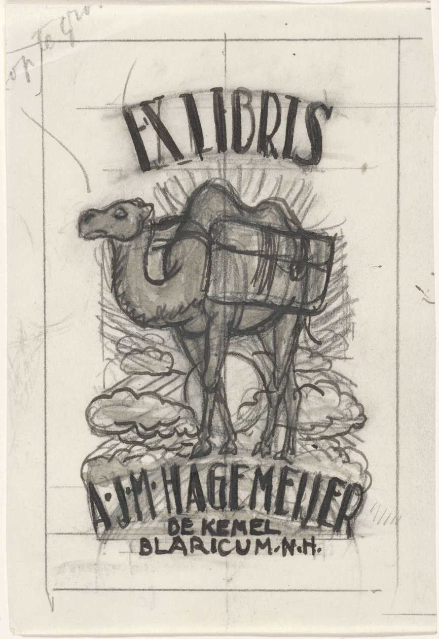 Antonius Johannes Maria Hagemeijer tarafından bir ekslibris tasarımı by Leo Gestel