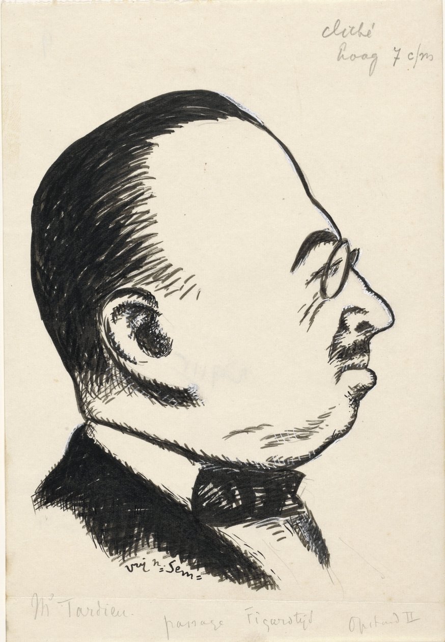 Portret van André Tardieu by Leo Gestel