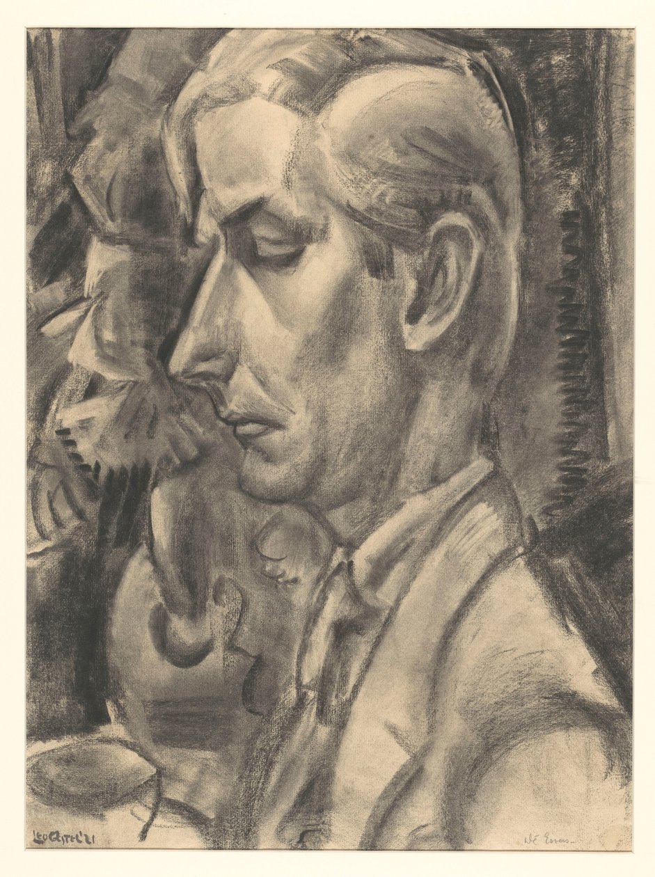 Dé Essers'ın portresi, oymacı ve ressam by Leo Gestel