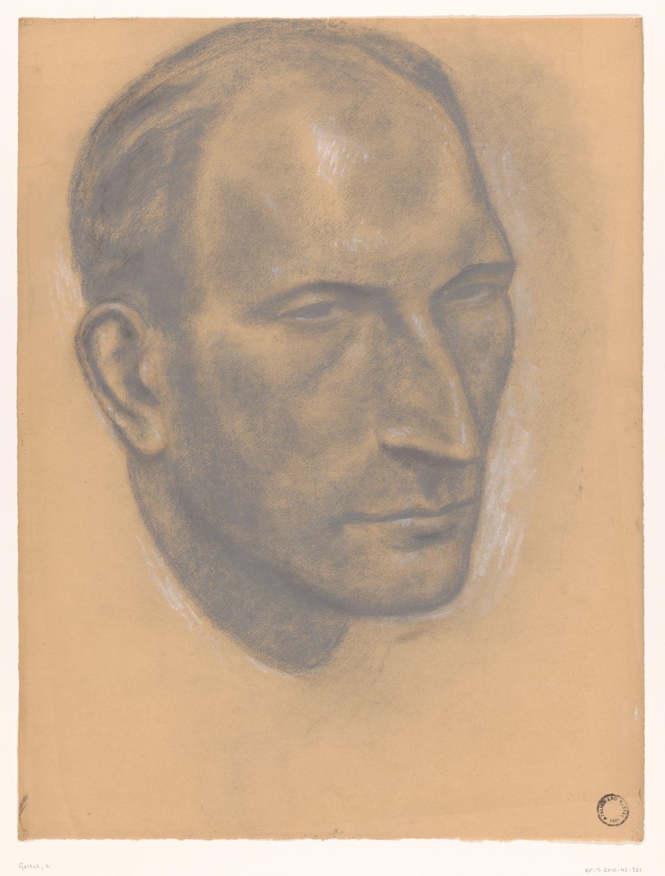 Bilinmeyen bir adamın portresi by Leo Gestel