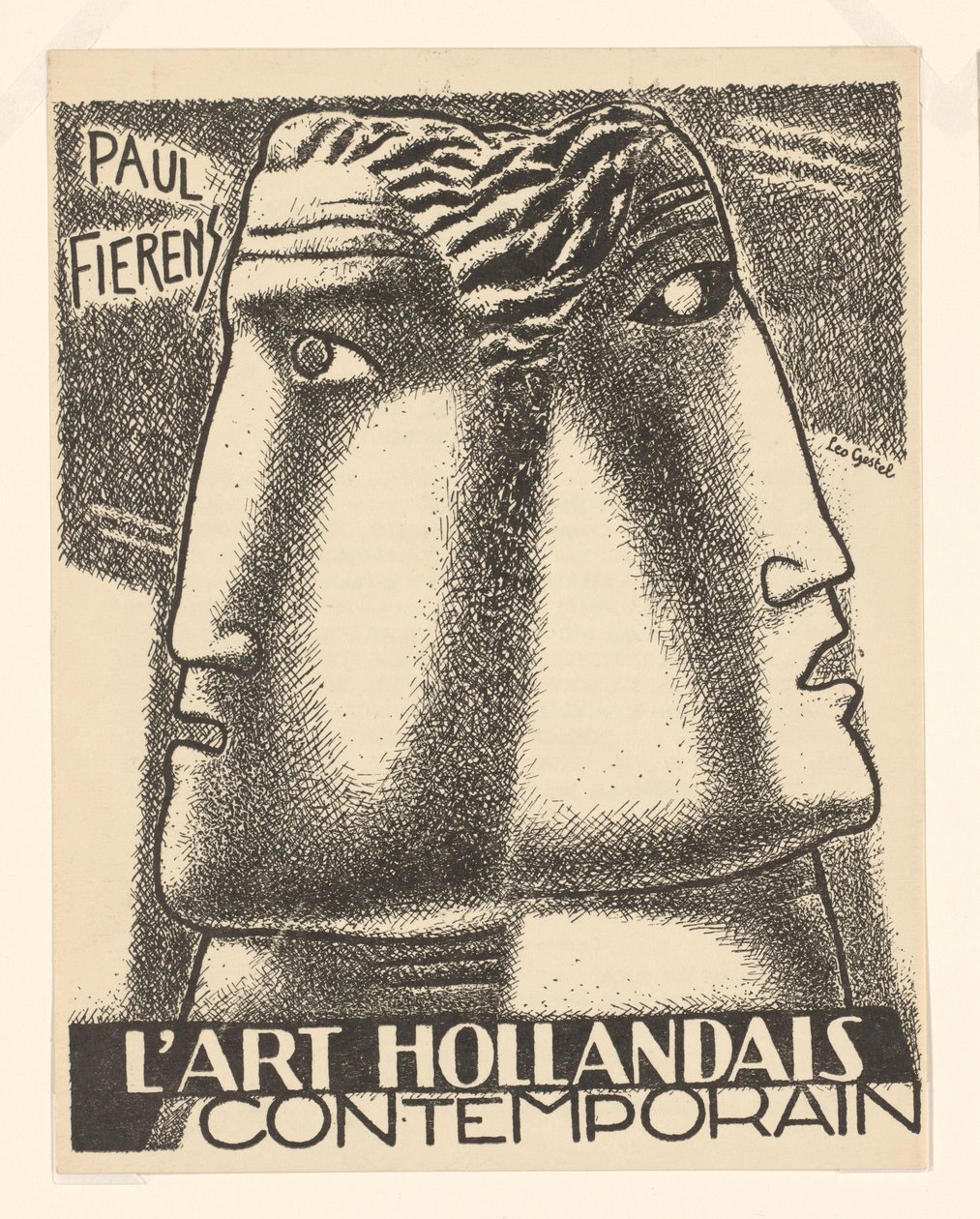 Paul Fierens tarafından çağdaş reprodüksiyon baskı kitap kapağı l'Art Hollandais by Leo Gestel