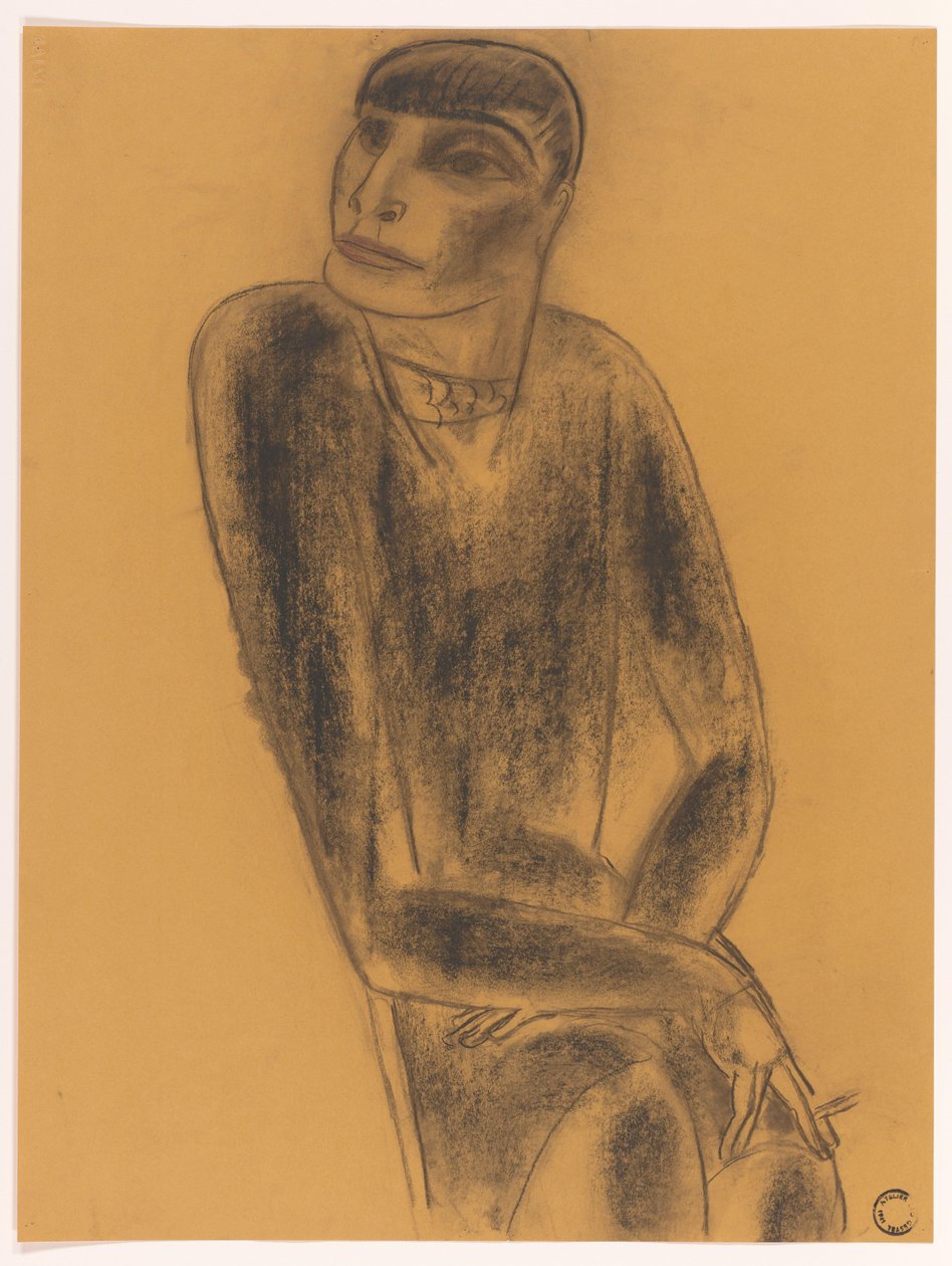sigara içen kadın by Leo Gestel