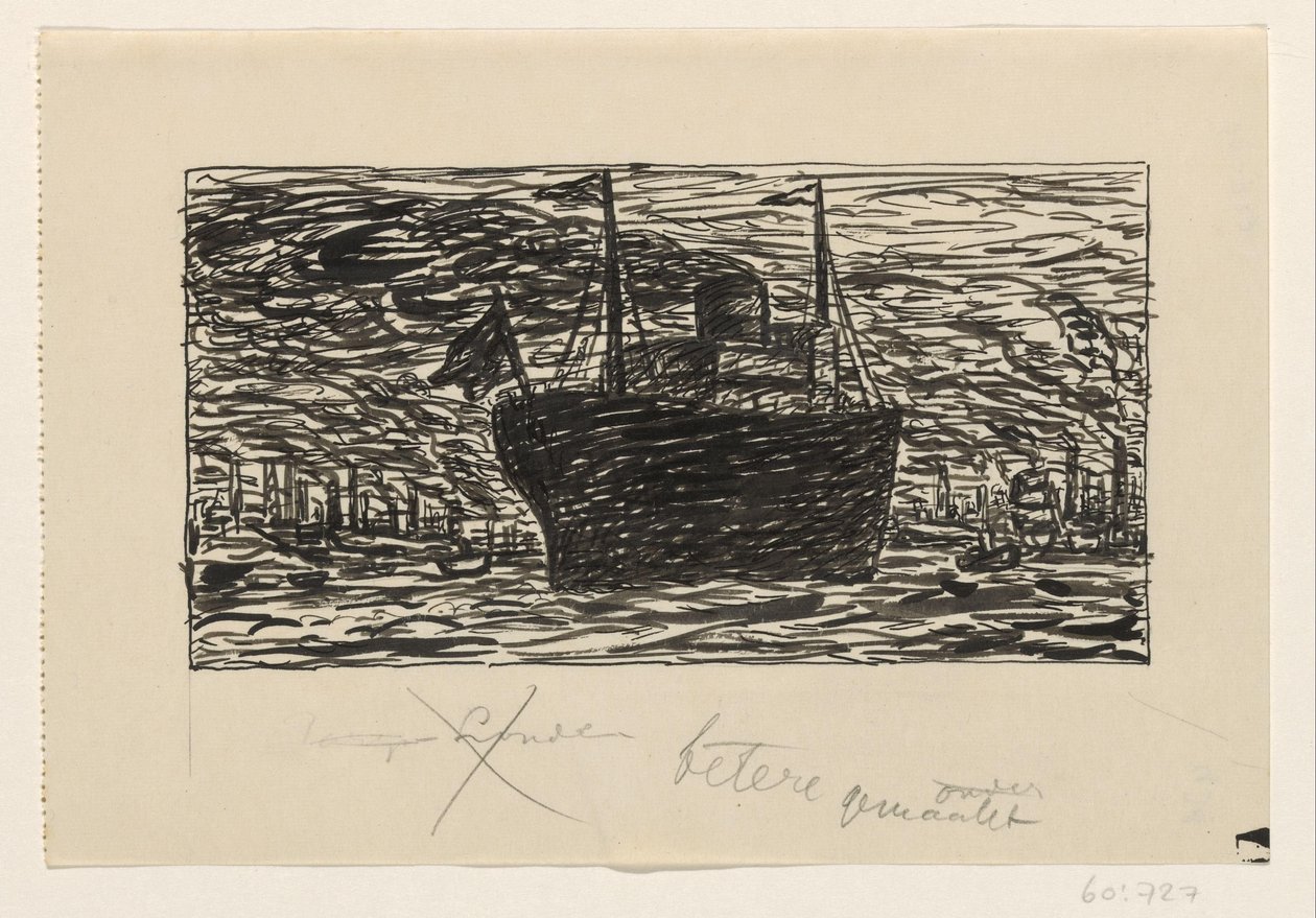 Gemi Londra limanına girdi by Leo Gestel