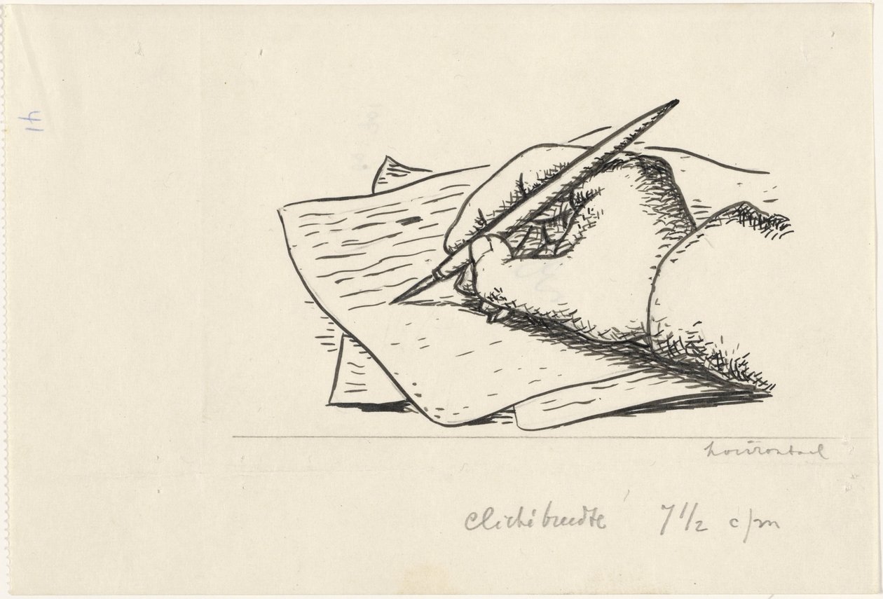yazı eli by Leo Gestel