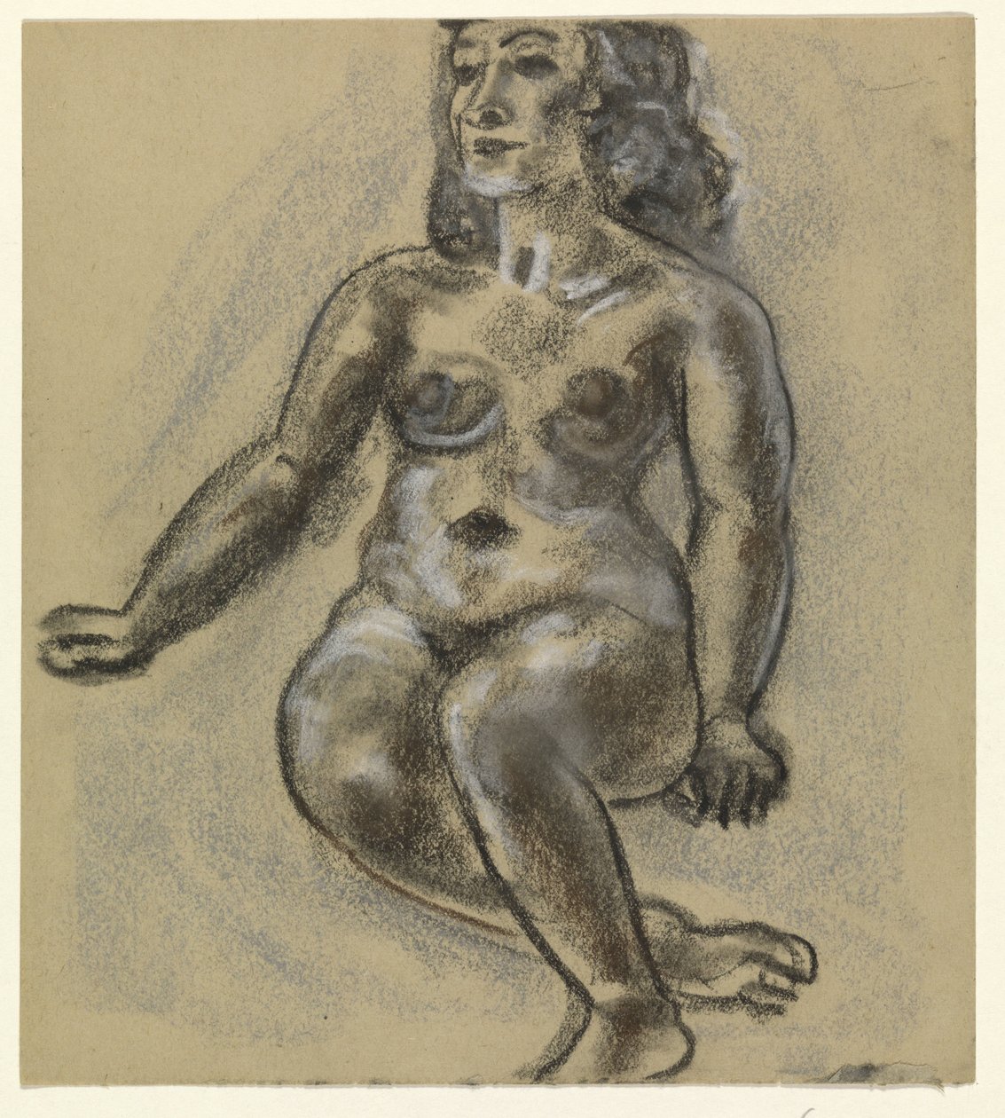 Oturan Kadın Çıplak by Leo Gestel