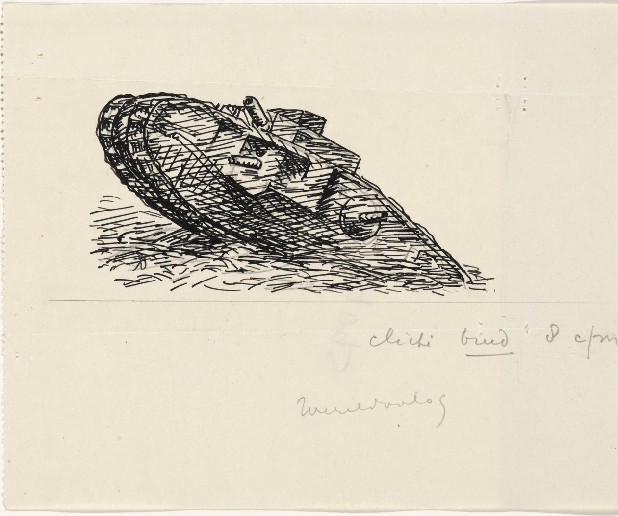 Tank bir tepeye çıkıyor by Leo Gestel