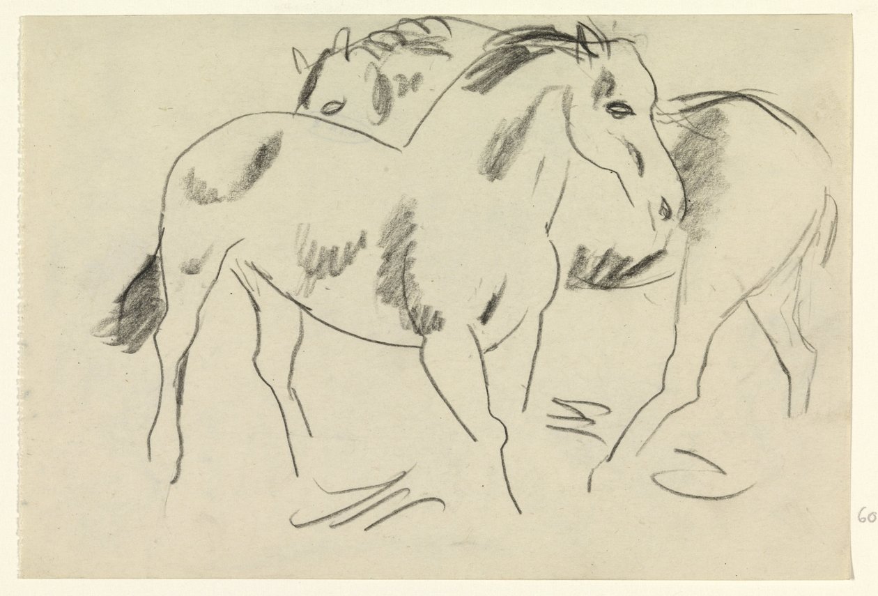 İki at by Leo Gestel