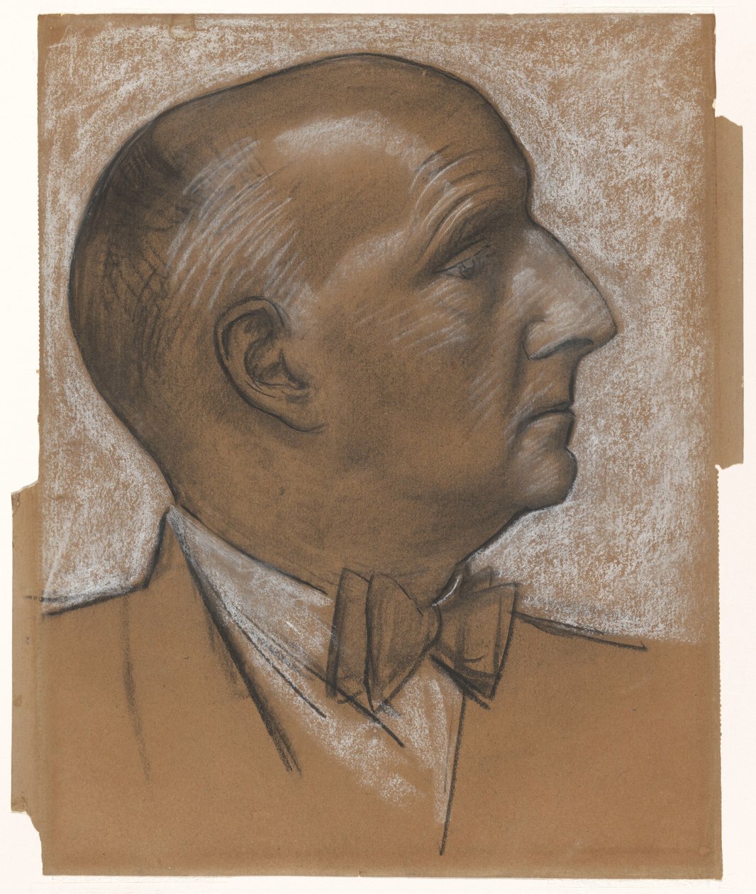 Papyon ile kendi kendine portre by Leo Gestel