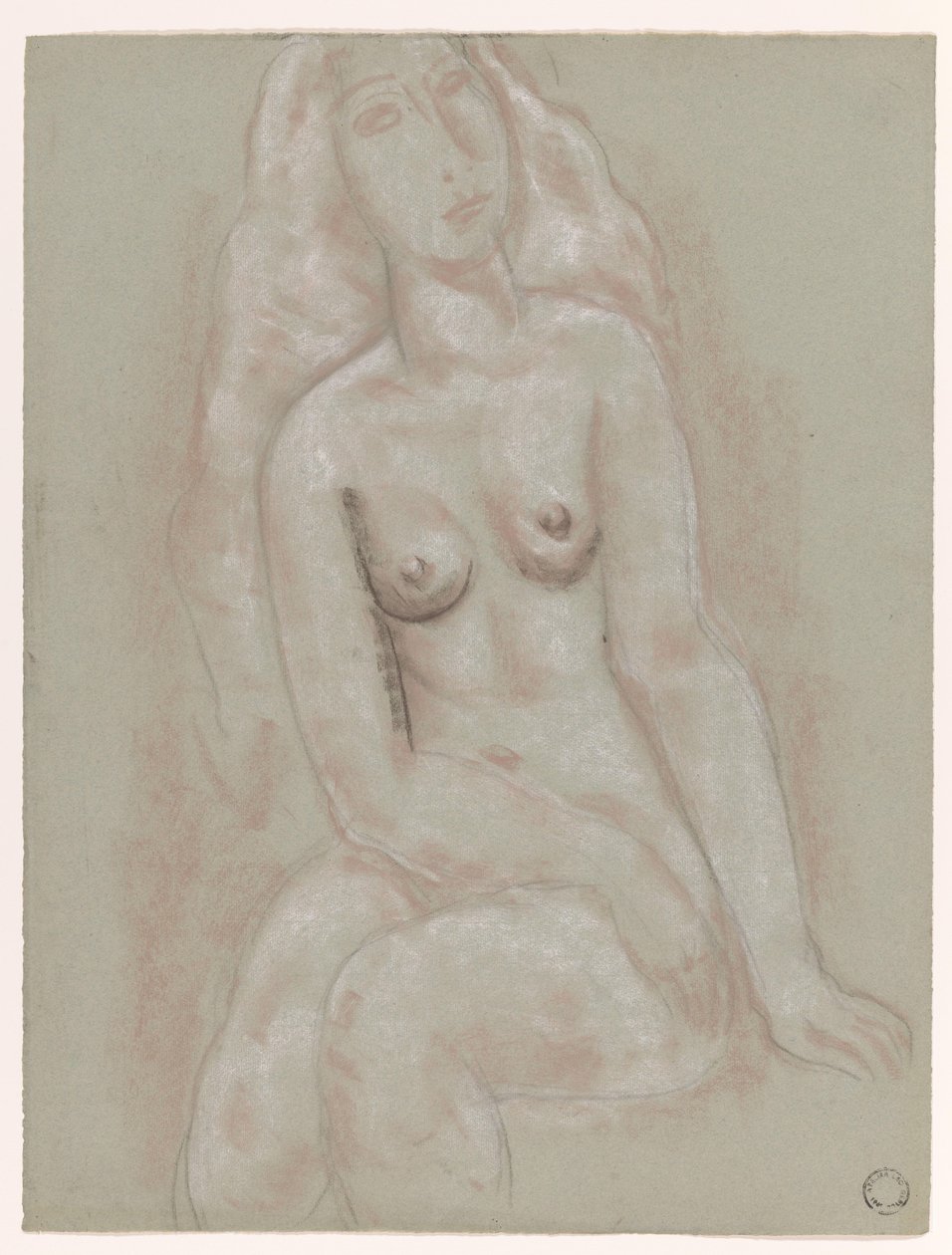 Oturan Kadın Çıplak by Leo Gestel