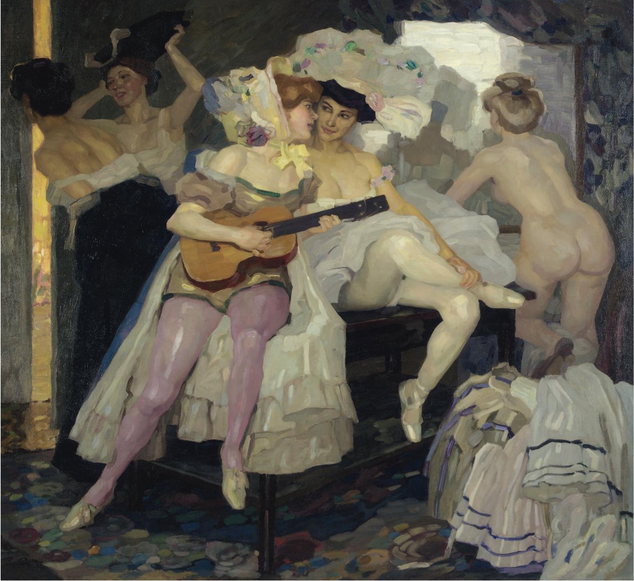Perde Arkası, 1905 by Leo Putz