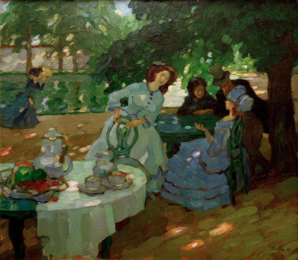 Açık havada kahvaltı by Leo Putz