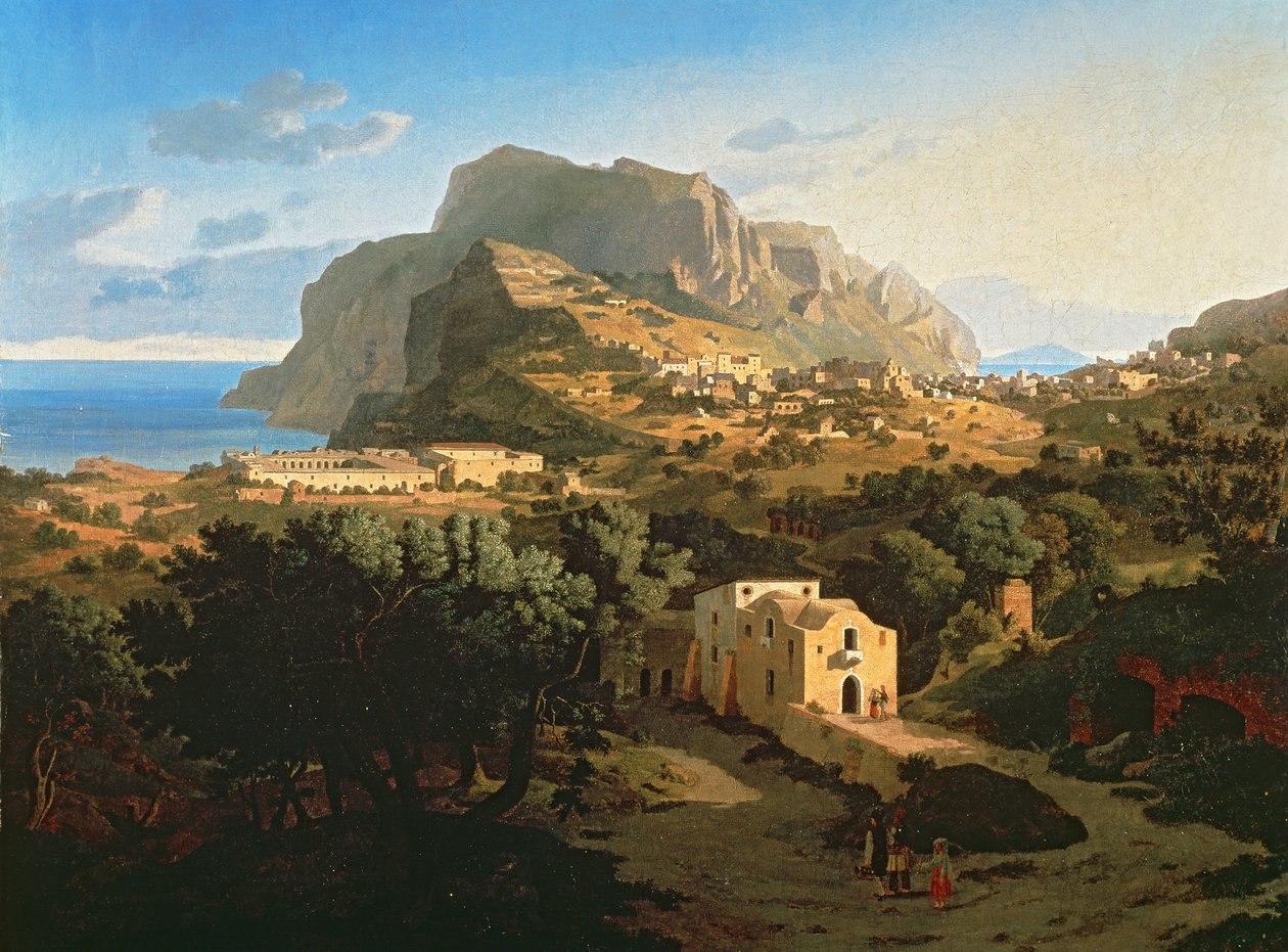 Capri'de manzara by Leo von Klenze