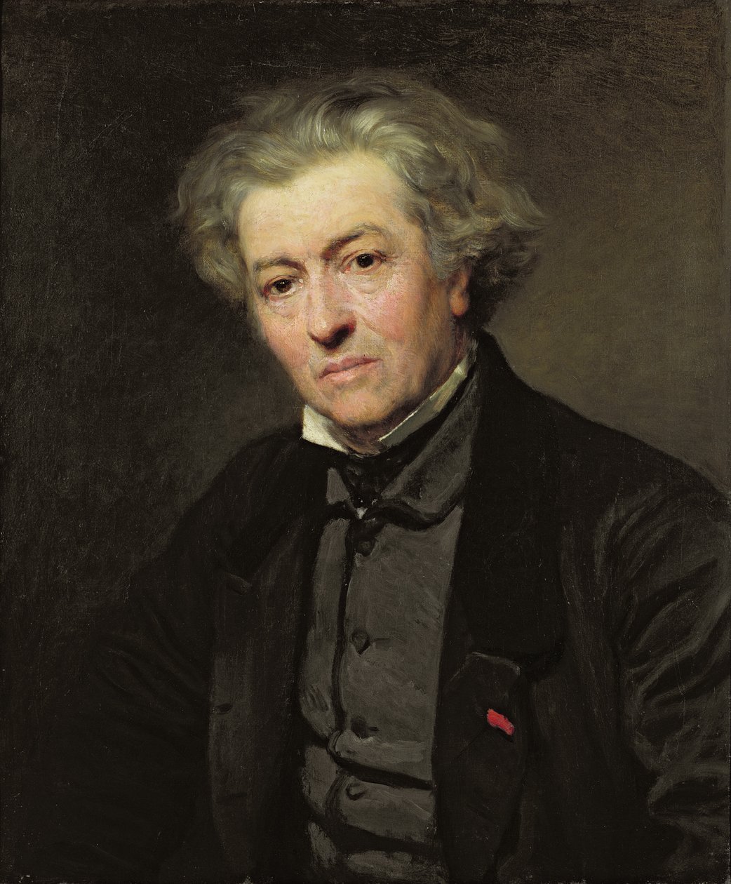 Camille Corot (1796-1875) 1858 by Leon Auguste Adolphe Belly