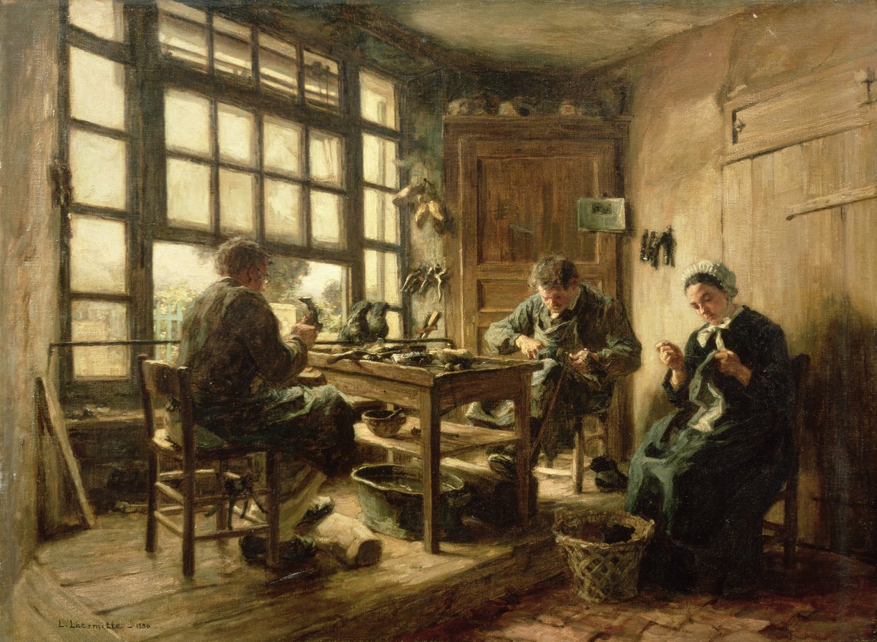 Ayakkabıcılar, 1880 by Leon Augustin Lhermitte