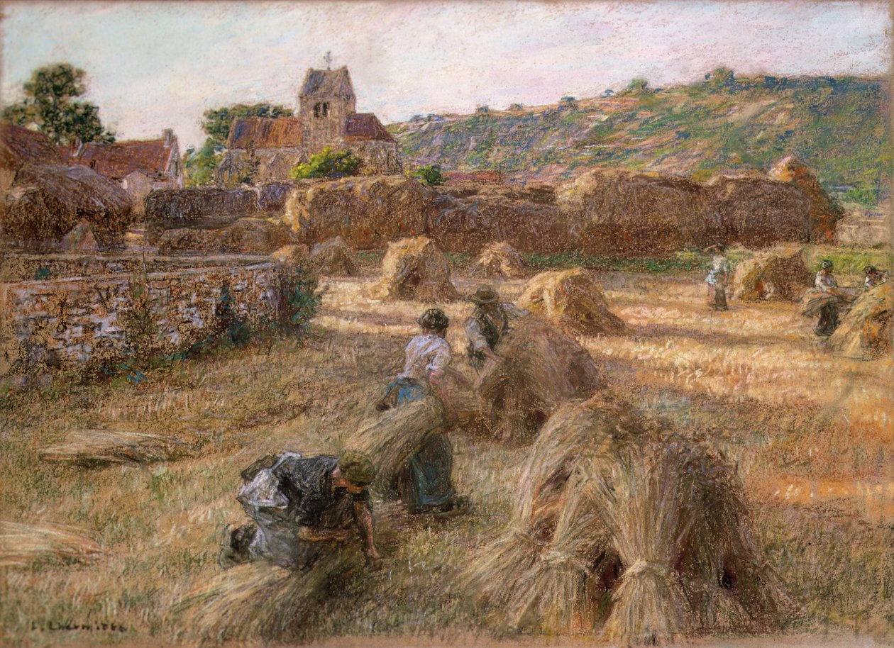 ದಿ ಶೀಫ್ ಬೈಂಡರ್ಸ್, 1897 ಟರ್ಕ್ by Leon Augustin Lhermitte