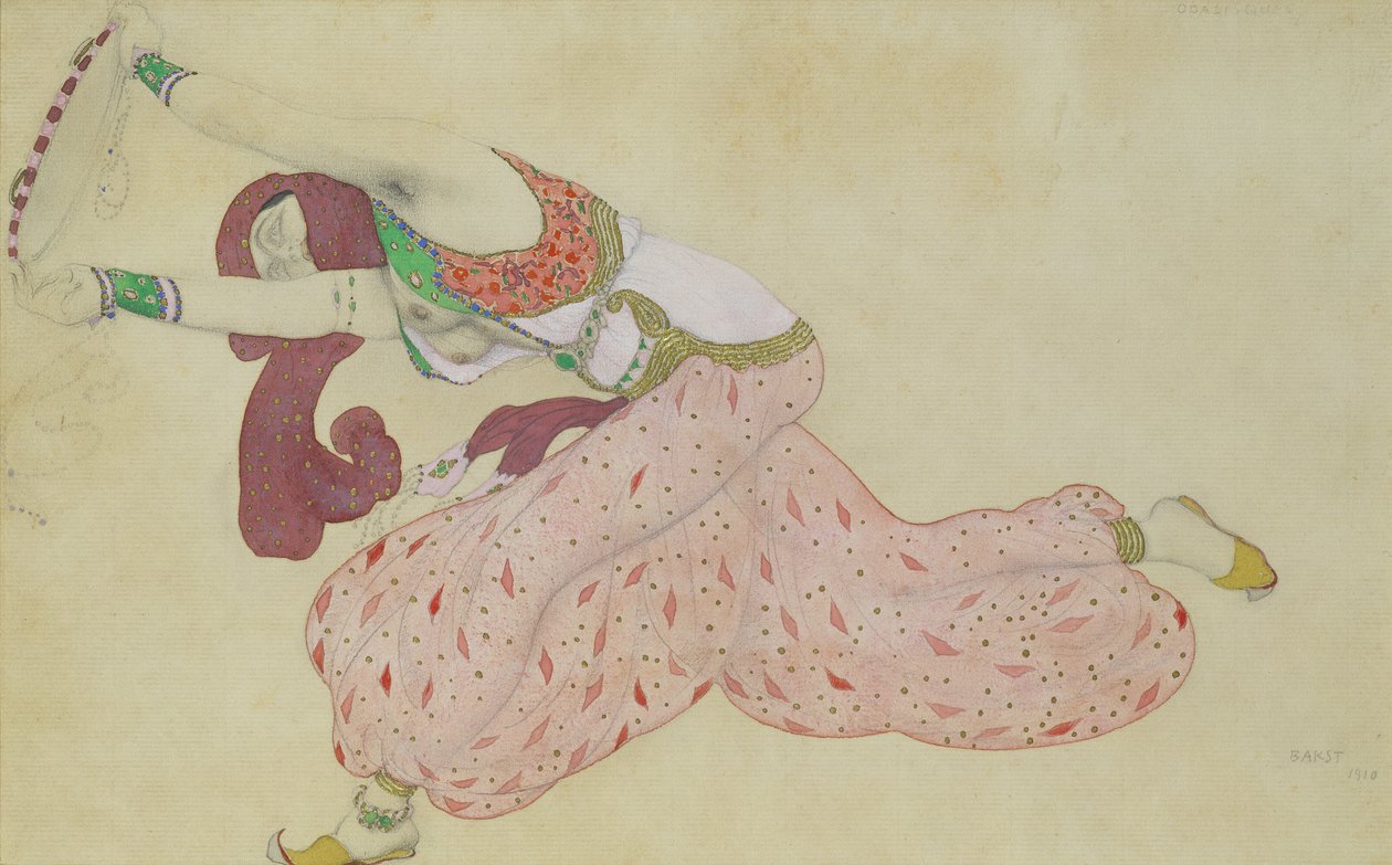 Şehrazat Kostüm Tasarımı, 1910 by Leon Bakst