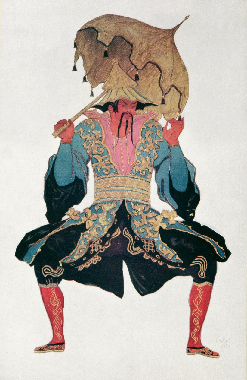 Costume design for a Chinaman, from Sleeping Beauty, 1921  by Leon Bakst