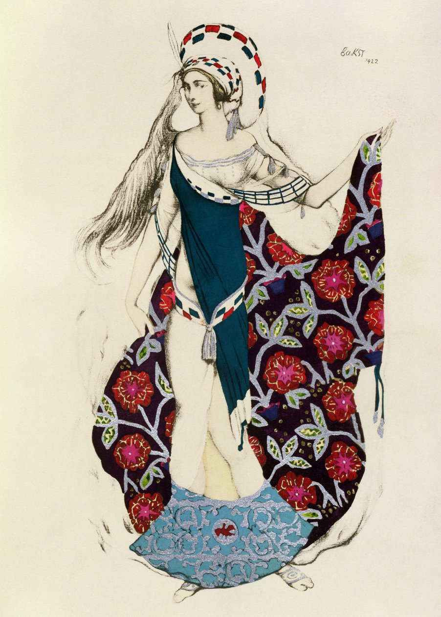 Bir kadın için kostüm tasarımı, Judith, 1922 by Leon Bakst