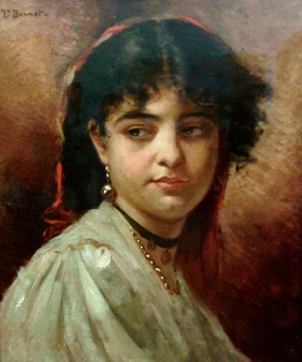 Bir kadının başıPortekizler: Cabeca de mulhern by Leon Joseph Florentin Bonnat