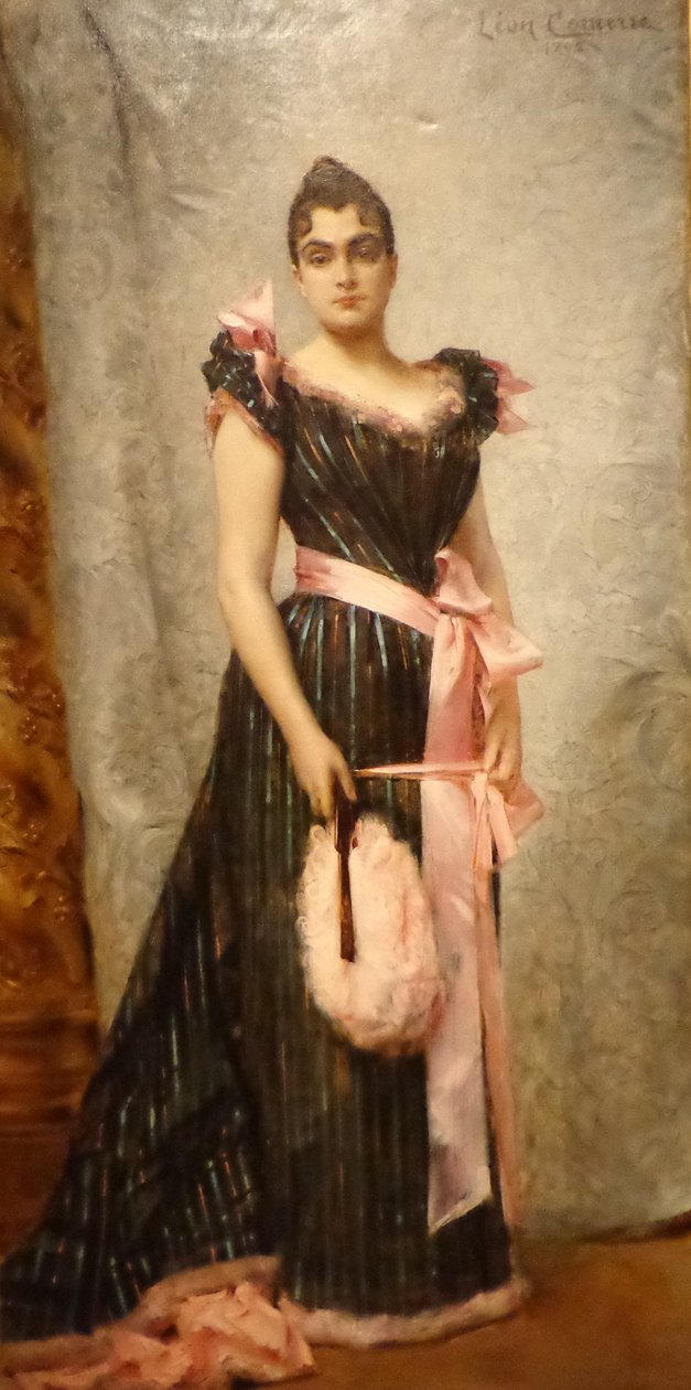 Sanatçının Karısının Portresi by Leon Francois Comerre