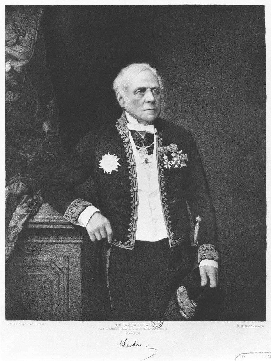 Spirit Auber (1782-1871) (heliogravür) by Leon Cremiere