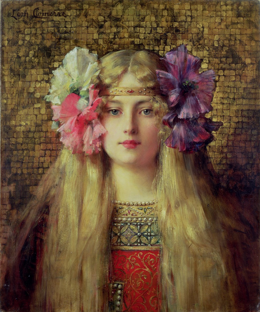 sarışın kadın by Leon Francois Comerre