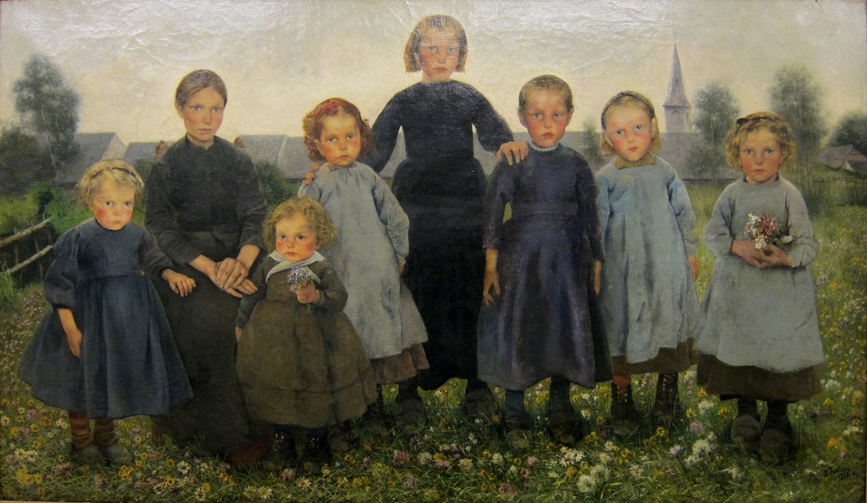 Les age du paysann dizisinin kızları by Léon Frédéric