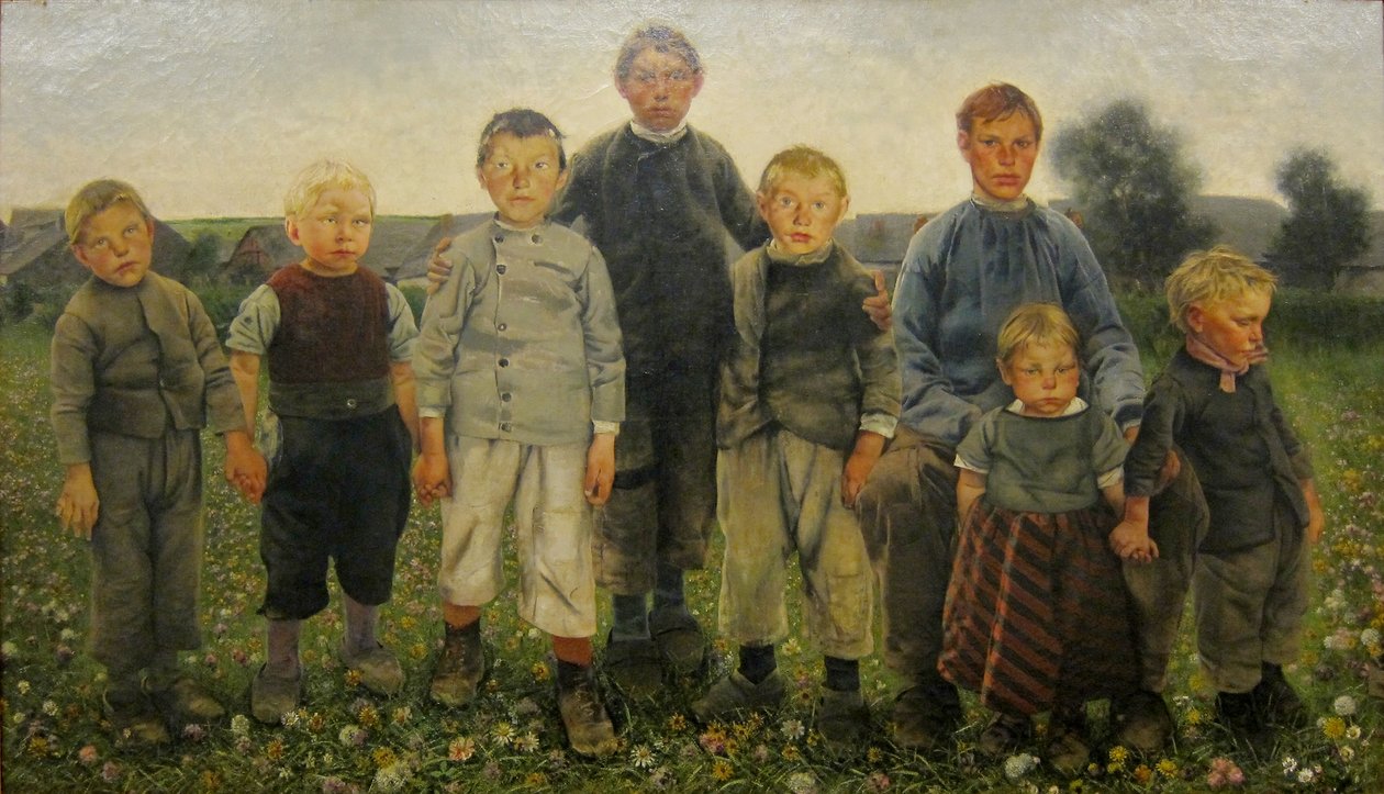 Les age du paysann dizisinin çocukları by Léon Frédéric