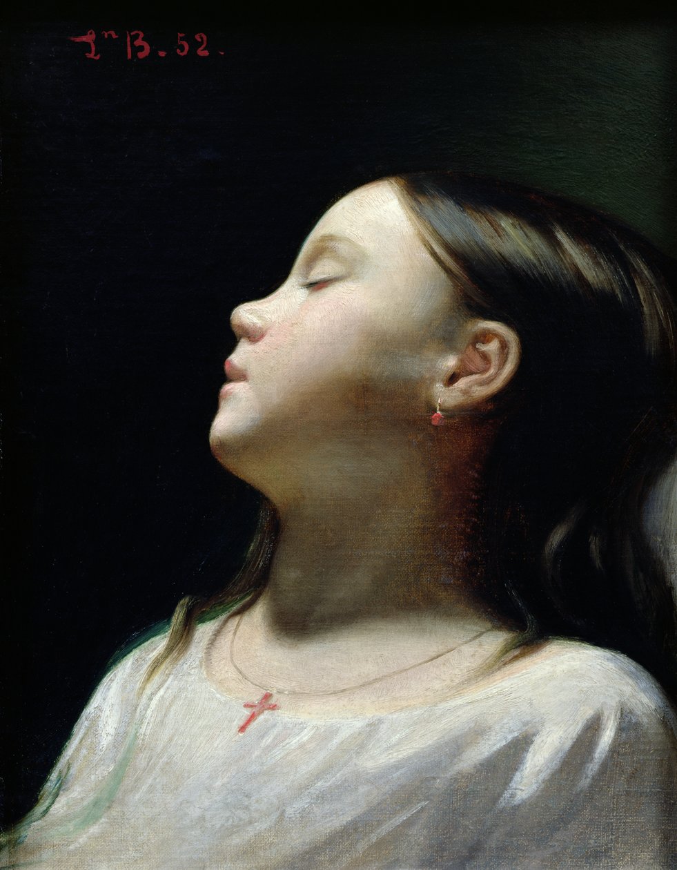 Uyuyan Genç Kız, 1852 by Leon Joseph Florentin Bonnat