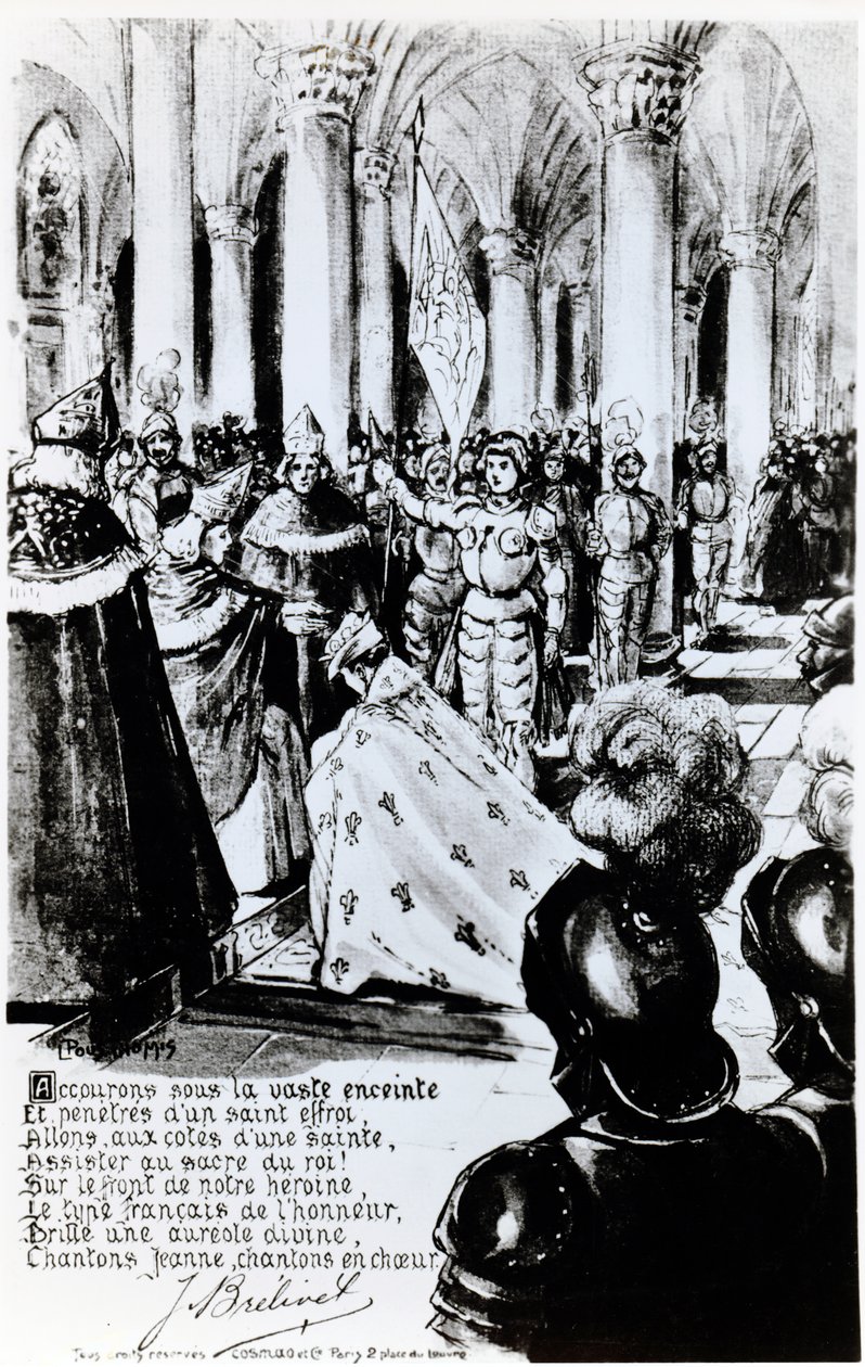 Charles VII'nin Reims'te taç giyme töreni, c.1910 by Leon Pousthomis