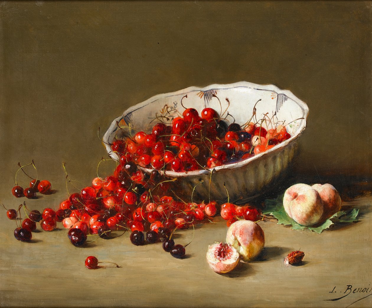 Bir Kase Kiraz, c.1900 by Leon Alfred Benoit