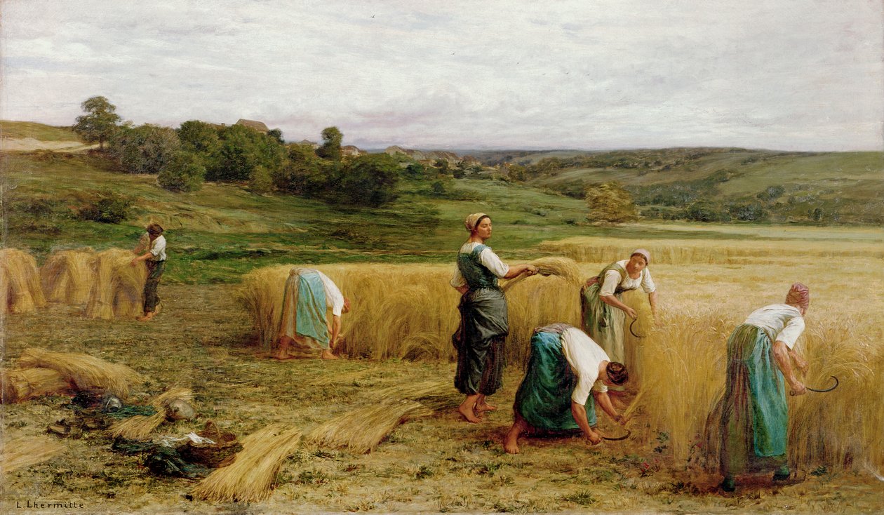 Hasat, 1874 by Leon Augustin Lhermitte