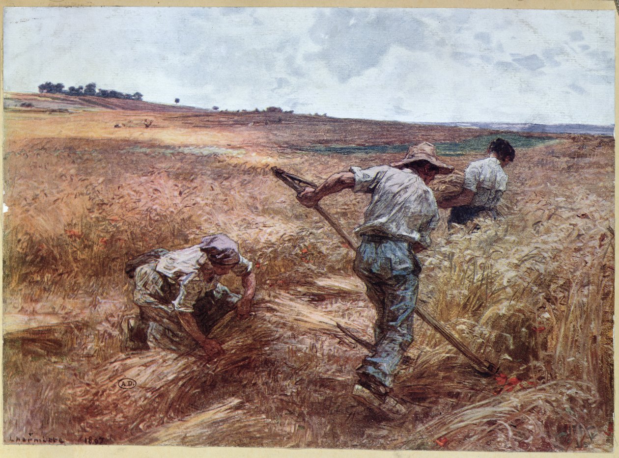 Hasat Sahnesi, 1897 by Leon Augustin Lhermitte