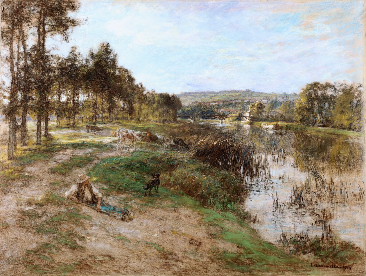 Marne Kıyılarında, 1904 by Leon Augustin Lhermitte