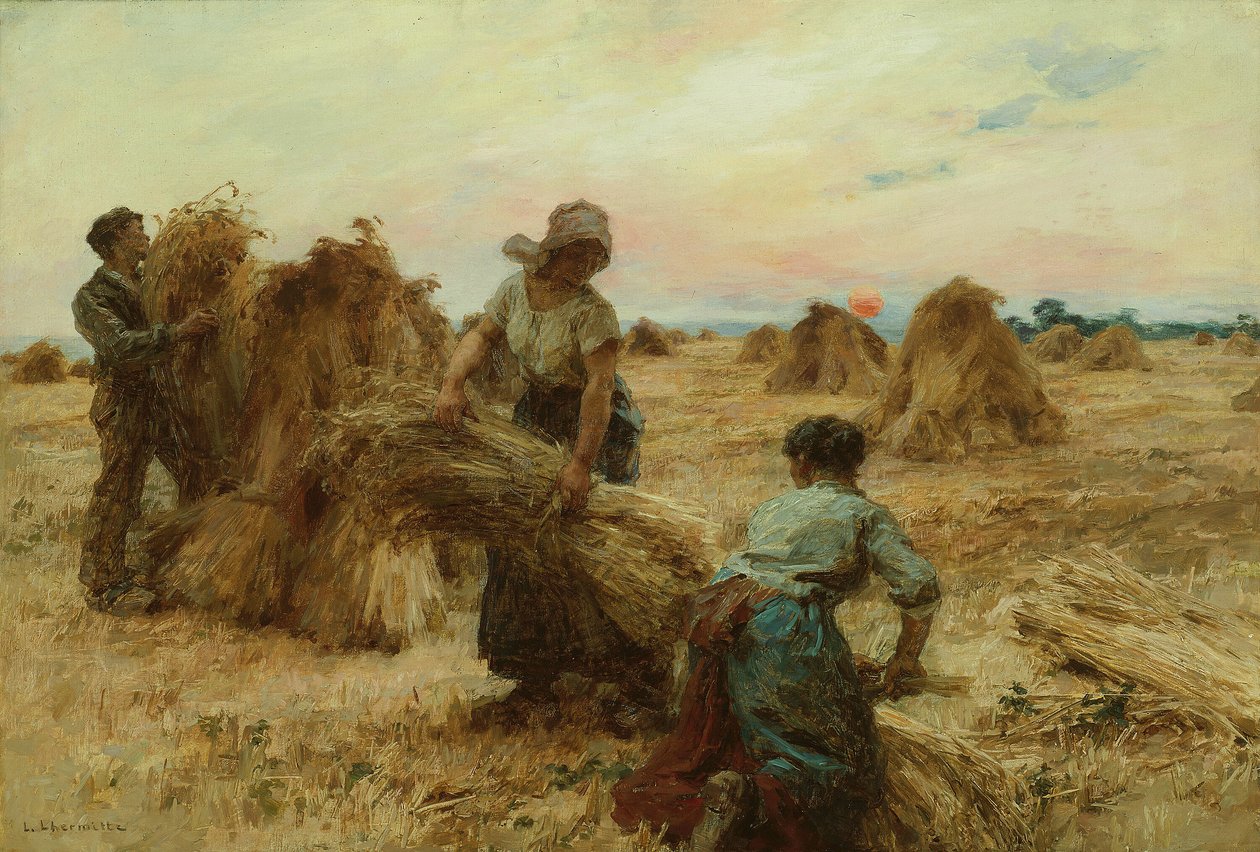 biçerdöverler by Leon Augustin Lhermitte